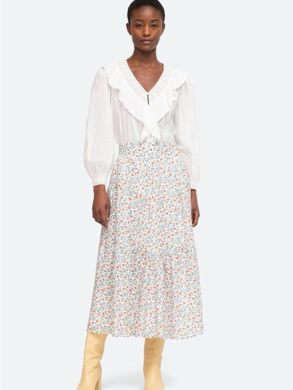 Sea New York Bubbie skirt in ditsy floral print
